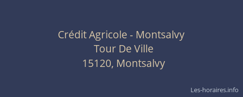 Crédit Agricole - Montsalvy