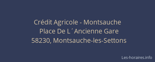 Crédit Agricole - Montsauche
