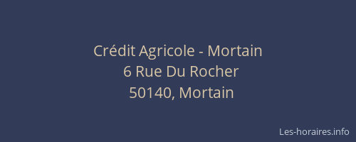 Crédit Agricole - Mortain