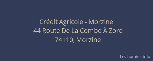 Cr&eacute;dit Agricole - Morzine