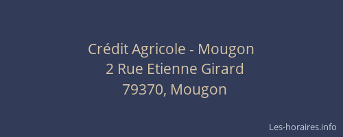 Crédit Agricole - Mougon