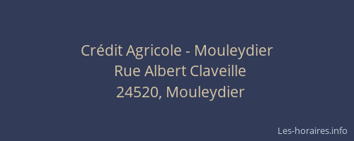 Crédit Agricole - Mouleydier
