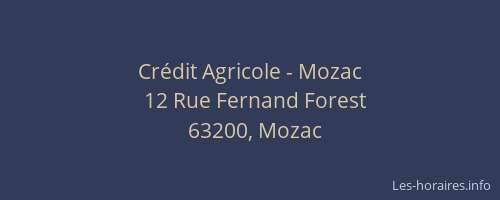 Crédit Agricole - Mozac