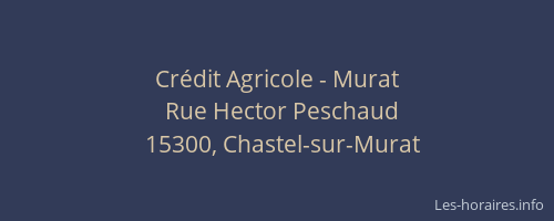 Cr&eacute;dit Agricole - Murat