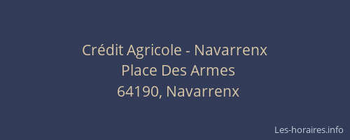 Crédit Agricole - Navarrenx