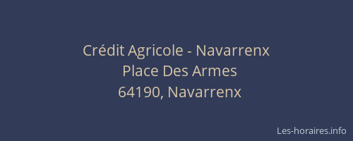 Cr&eacute;dit Agricole - Navarrenx