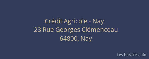 Crédit Agricole - Nay