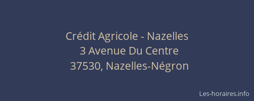 Cr&eacute;dit Agricole - Nazelles