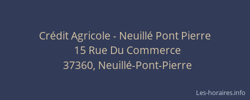 Cr&eacute;dit Agricole - Neuill&eacute; Pont Pierre