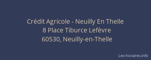 Crédit Agricole - Neuilly En Thelle