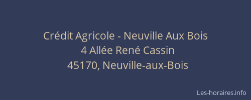 Crédit Agricole - Neuville Aux Bois