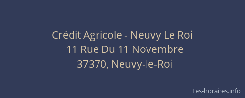 Cr&eacute;dit Agricole - Neuvy Le Roi