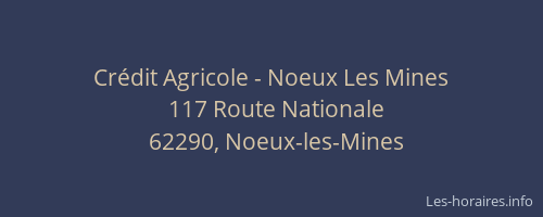 Crédit Agricole - Noeux Les Mines