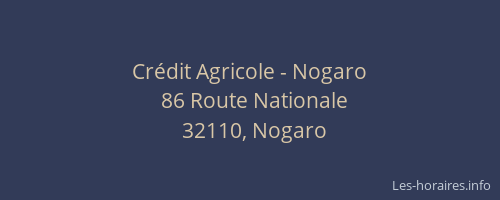 Cr&eacute;dit Agricole - Nogaro