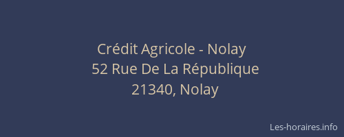 Crédit Agricole - Nolay