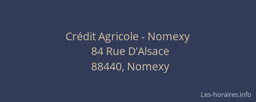 Crédit Agricole - Nomexy