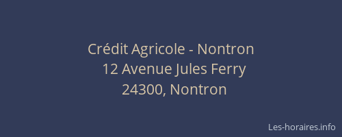 Crédit Agricole - Nontron