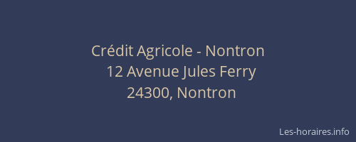 Cr&eacute;dit Agricole - Nontron