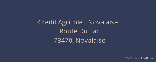 Crédit Agricole - Novalaise