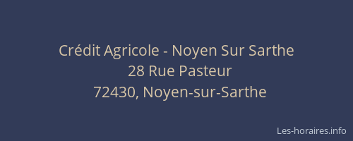 Crédit Agricole - Noyen Sur Sarthe