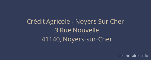 Crédit Agricole - Noyers Sur Cher