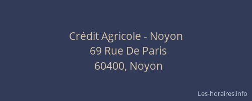 Crédit Agricole - Noyon