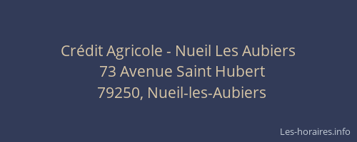 Cr&eacute;dit Agricole - Nueil Les Aubiers