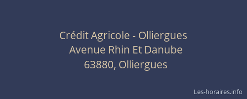 Cr&eacute;dit Agricole - Olliergues
