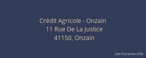 Cr&eacute;dit Agricole - Onzain