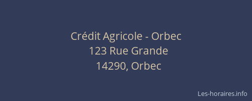 Crédit Agricole - Orbec