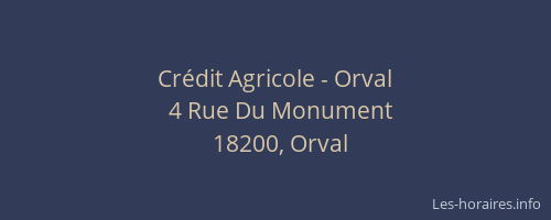 Crédit Agricole - Orval