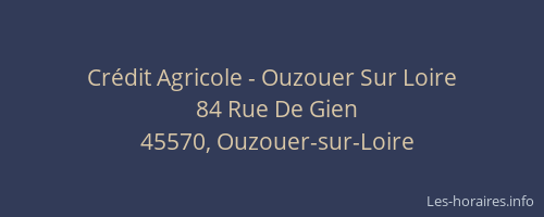 Crédit Agricole - Ouzouer Sur Loire