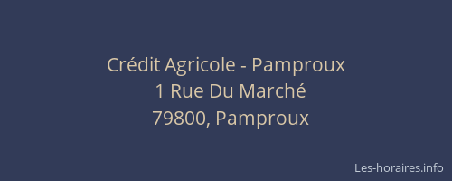 Crédit Agricole - Pamproux