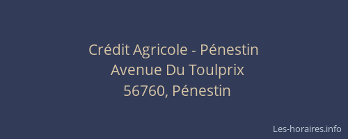 Crédit Agricole - Pénestin