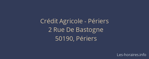 Crédit Agricole - Périers