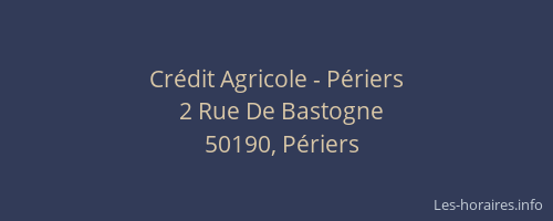 Cr&eacute;dit Agricole - P&eacute;riers
