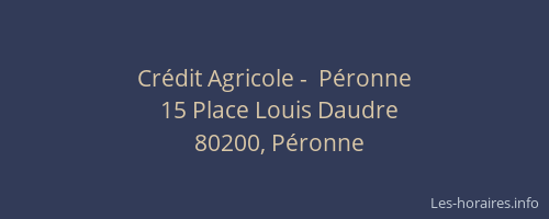 Crédit Agricole -  Péronne