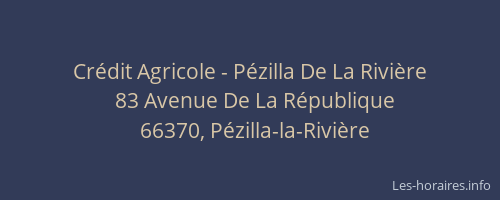 Crédit Agricole - Pézilla De La Rivière