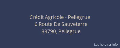 Crédit Agricole - Pellegrue