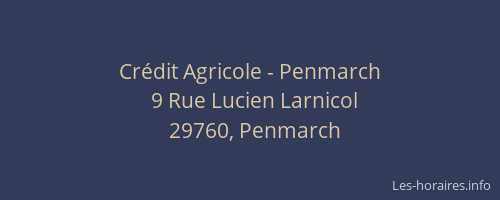 Cr&eacute;dit Agricole - Penmarch