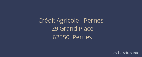 Crédit Agricole - Pernes