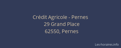 Cr&eacute;dit Agricole - Pernes