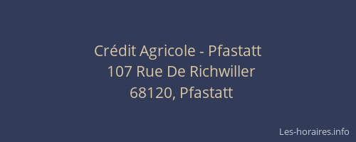 Cr&eacute;dit Agricole - Pfastatt