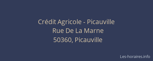 Cr&eacute;dit Agricole - Picauville