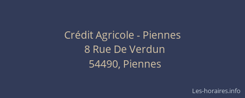 Crédit Agricole - Piennes