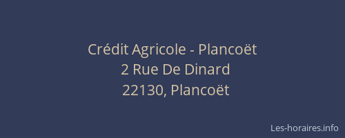 Crédit Agricole - Plancoët