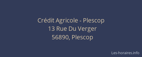 Crédit Agricole - Plescop