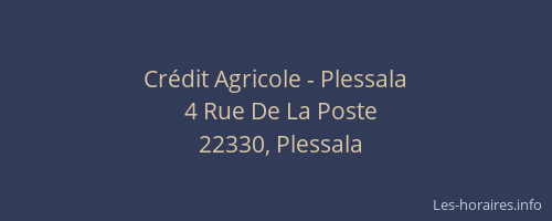 Crédit Agricole - Plessala