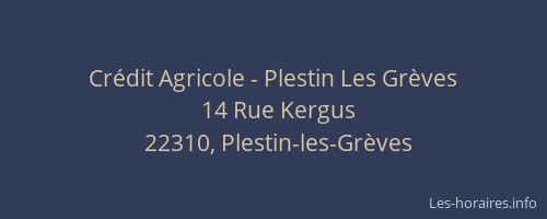 Cr&eacute;dit Agricole - Plestin Les Gr&egrave;ves