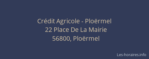 Crédit Agricole - Ploërmel